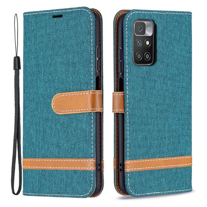 Etui Folio do Xiaomi Redmi 10 Pokrowiec Z Tkaniny