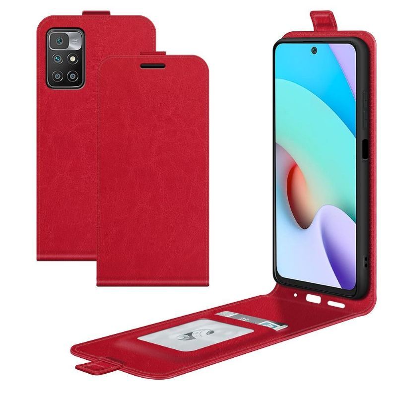 Etui Na Telefon Pokrowce do Xiaomi Redmi 10 Biznes Etui Folio Ze Sztucznej Skóry W Pionie