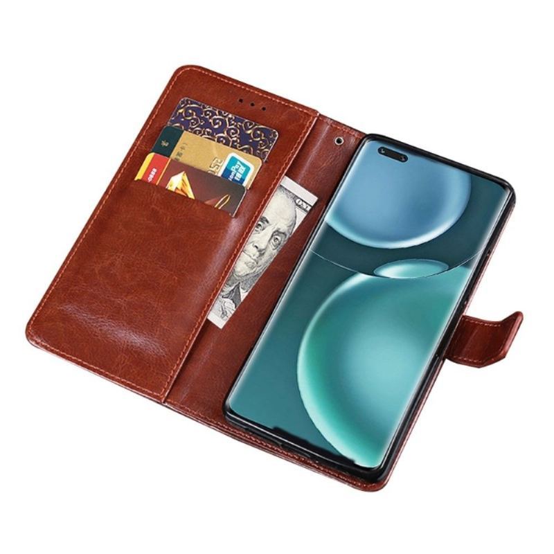 Etui Na Telefon Pokrowce do Honor Magic 4 Pro Biznes Etui Folio Idewei Folio Efekt Skóry