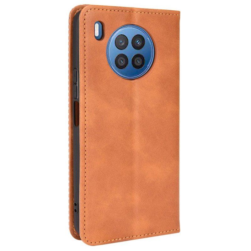 Etui Na Telefon do Honor 50 Lite Etui Folio Stylizowany Efekt Skóry W Stylu Vintage