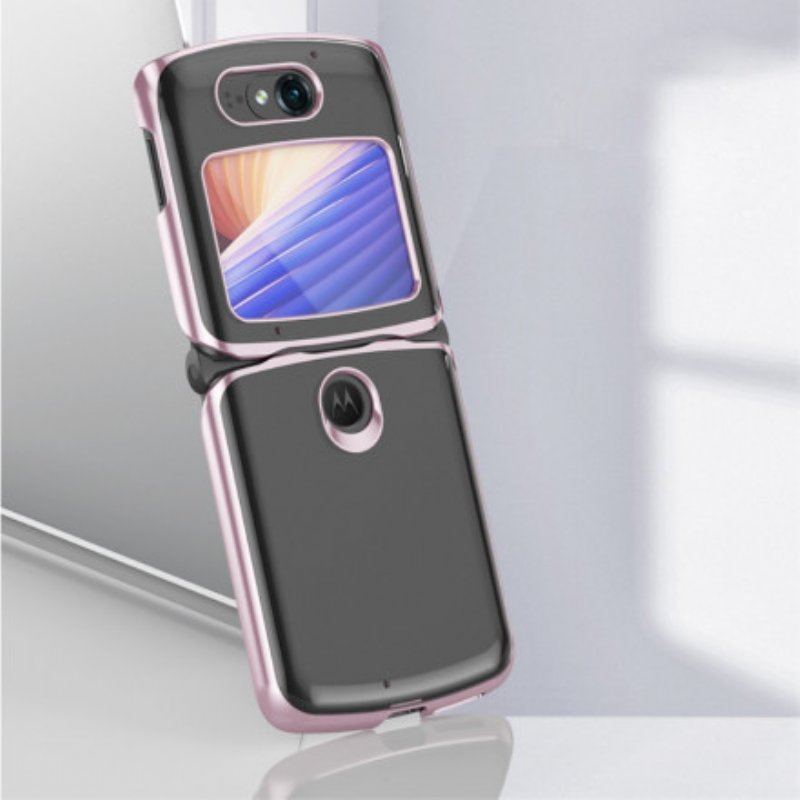 Etui do Motorola Razr 5G Krawędzie W Stylu Metalu