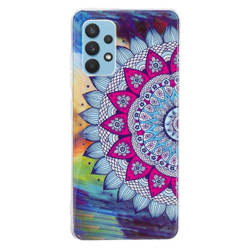 Etui do Samsung Galaxy A32 4G Anti-fall Luminous Colorful Mandala