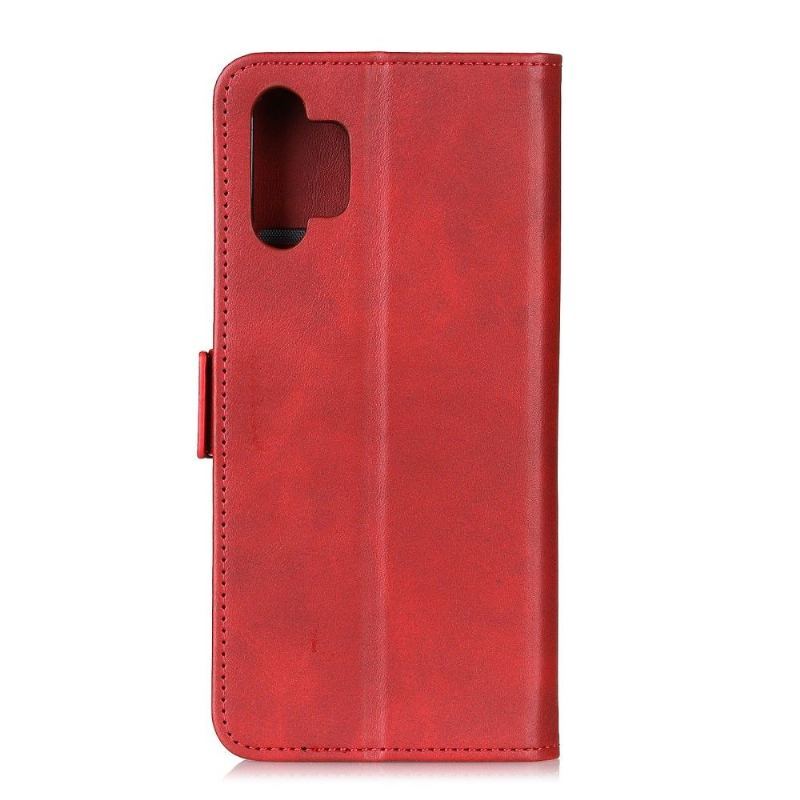 Etui do Samsung Galaxy A32 4G Anti-fall Portfel Matowa Sztuczna Skóra