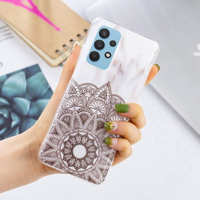 Etui do Samsung Galaxy A32 4G Biznes Marmur I Mandala