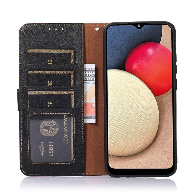 Etui Folio do Samsung Galaxy A32 4G Classic Khazneh Odsłonięte Szwy