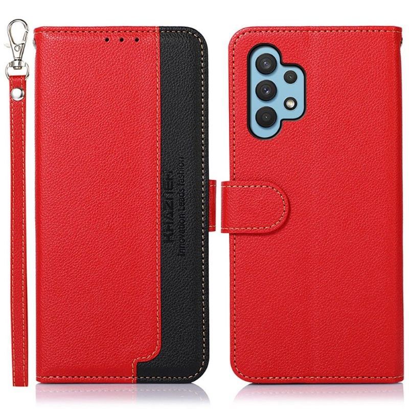 Etui Folio do Samsung Galaxy A32 4G Classic Khazneh Odsłonięte Szwy