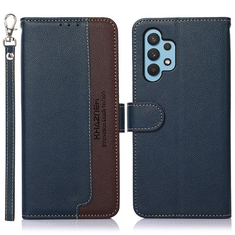 Etui Folio do Samsung Galaxy A32 4G Classic Khazneh Odsłonięte Szwy