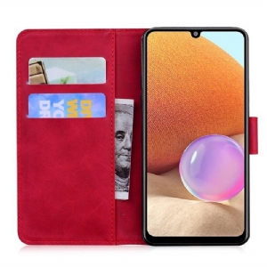 Etui Folio do Samsung Galaxy A32 4G Obrzeża Etui Ochronne Kolorowa Ochrona Motyla