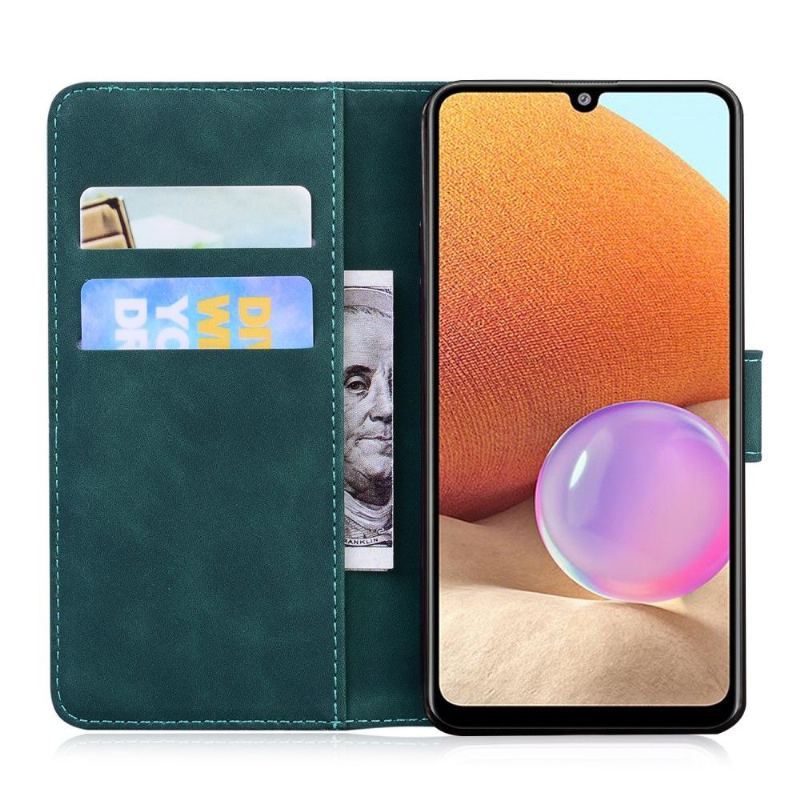 Etui Folio do Samsung Galaxy A32 4G Obrzeża Etui Ochronne Kolorowa Ochrona Motyla