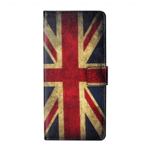 Etui Folio do Samsung Galaxy A32 4G Vintage Flaga Brytyjska