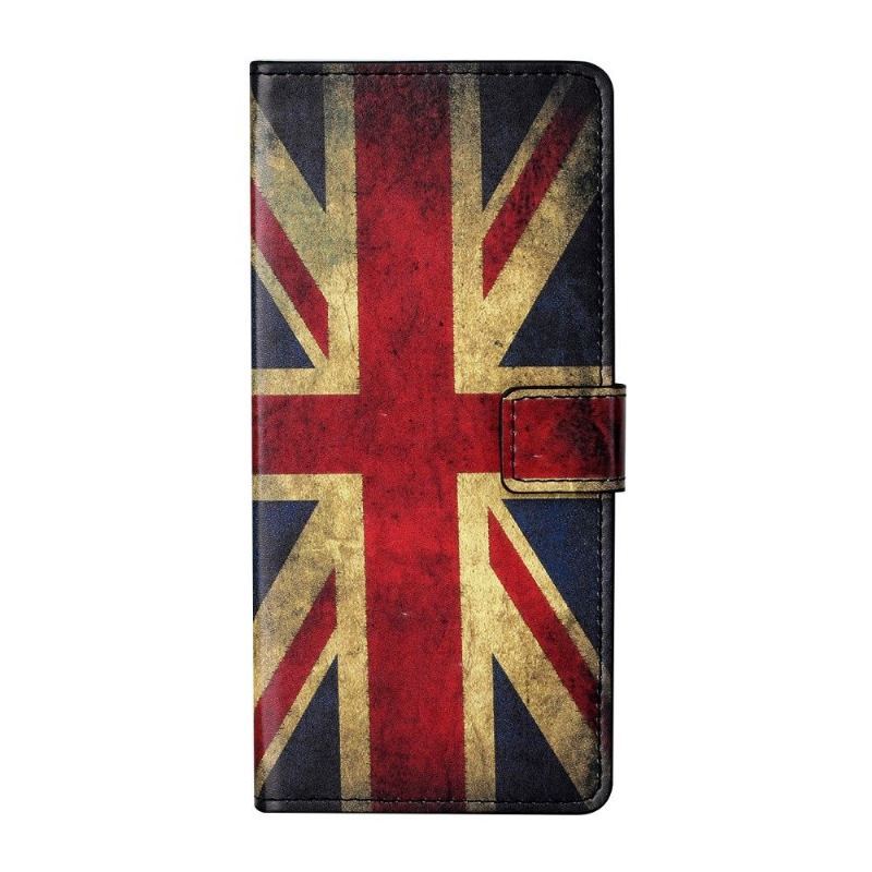 Etui Folio do Samsung Galaxy A32 4G Vintage Flaga Brytyjska