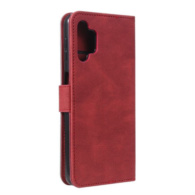 Skórzany Futerał do Samsung Galaxy A32 4G Anti-fall Etui Folio Bicolor