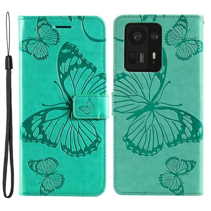 Etui Folio do Xiaomi Mix 4 Obsługa Funkcji Motyli