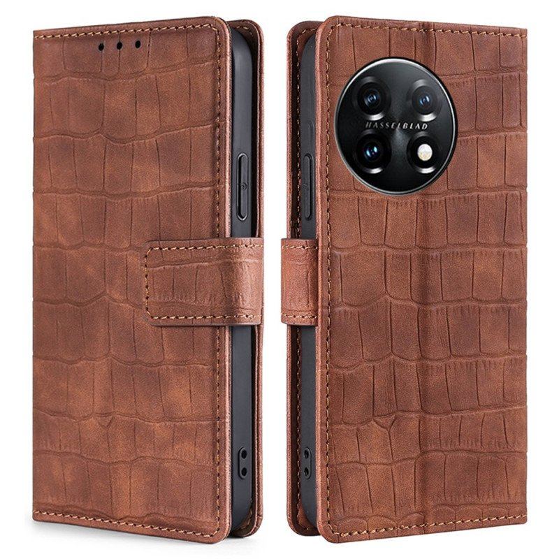 Etui Folio do OnePlus 11 5G Krokodyl