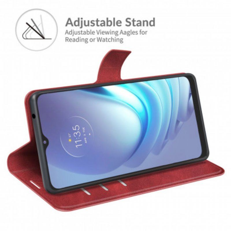 Etui Folio do Moto G50 Stylowy Skórzany Projekt