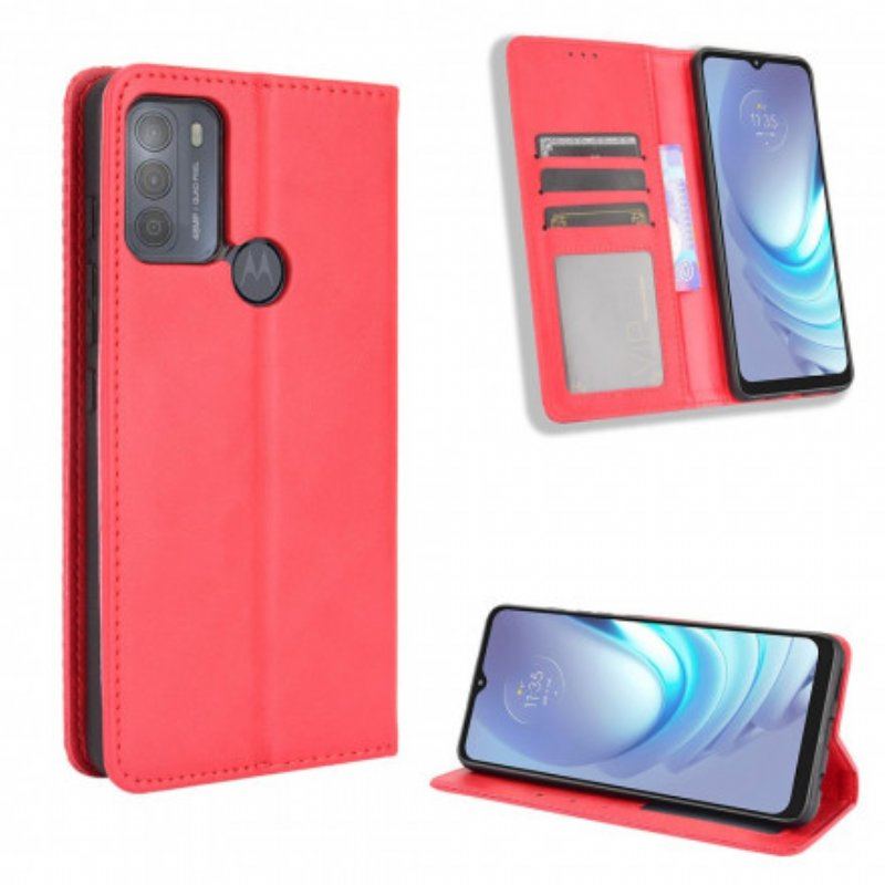 Etui Na Telefon do Moto G50 Etui Folio Stylizowany Efekt Skóry W Stylu Vintage