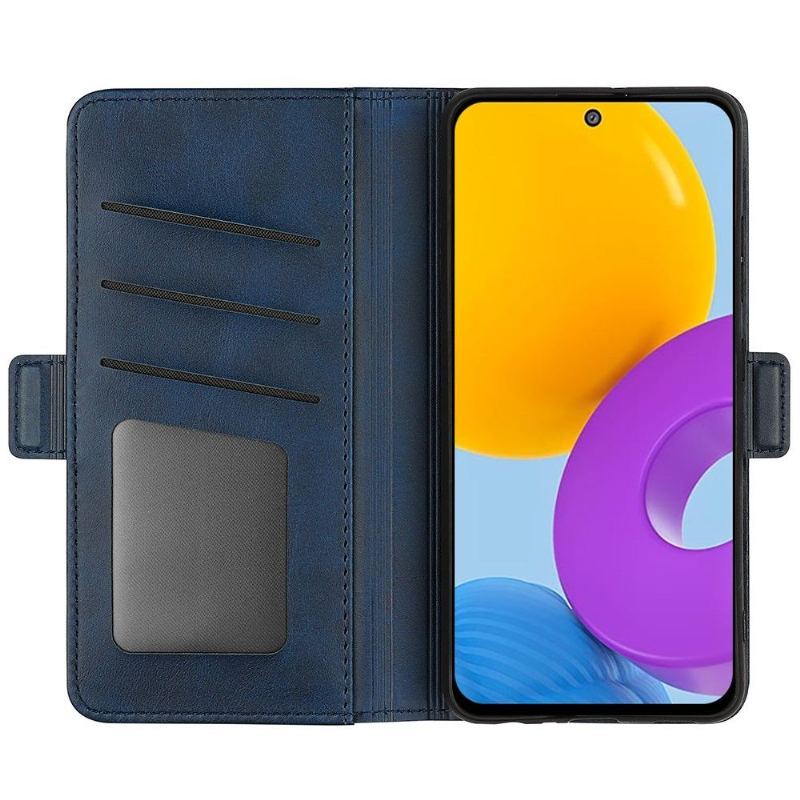 Case do Samsung Galaxy M52 5G Biznes Portfel Matowa Sztuczna Skóra