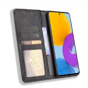 Etui do Samsung Galaxy M52 5G Anti-fall Cirénius Style Skóra