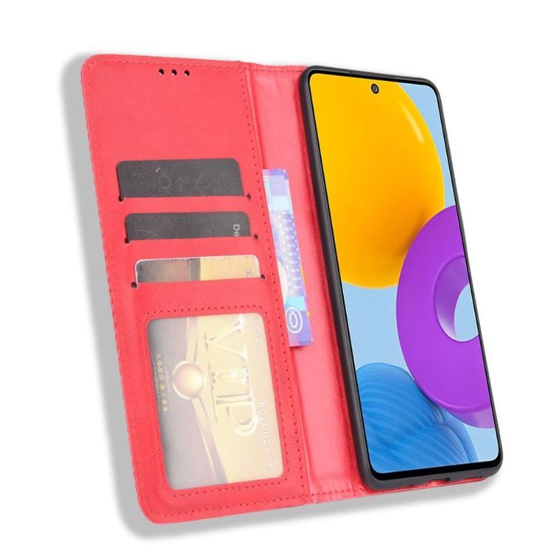 Etui do Samsung Galaxy M52 5G Anti-fall Cirénius Style Skóra