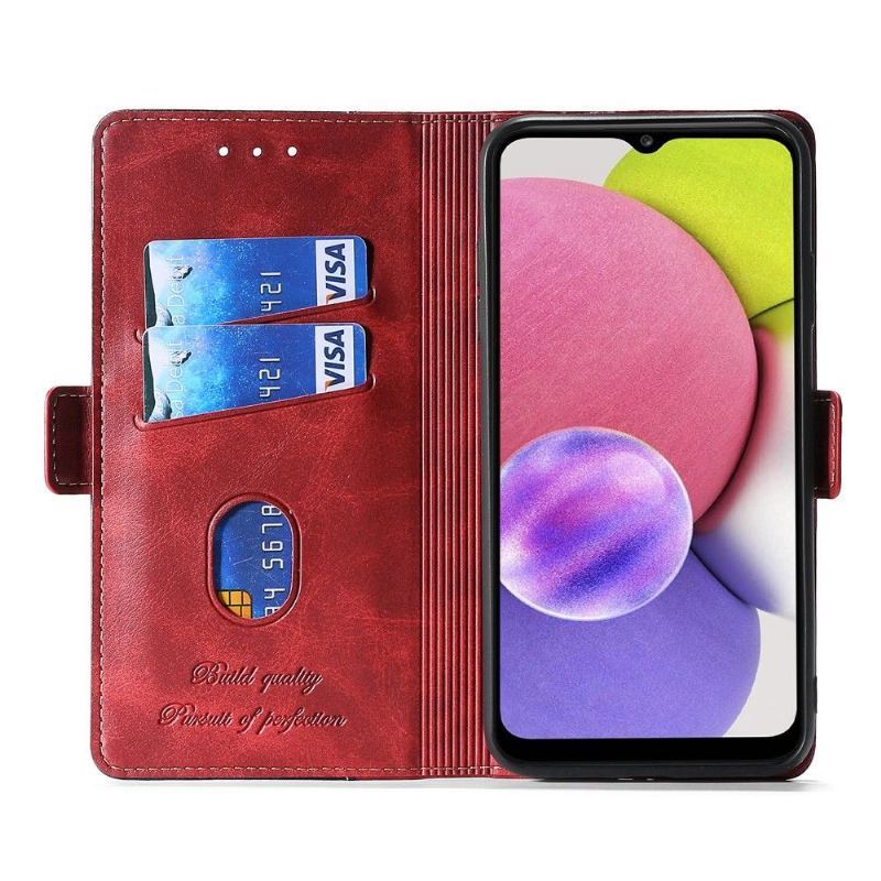 Etui Folio do Samsung Galaxy M52 5G Classic Keyunfei Dwukolorowa Sztuczna Skóra