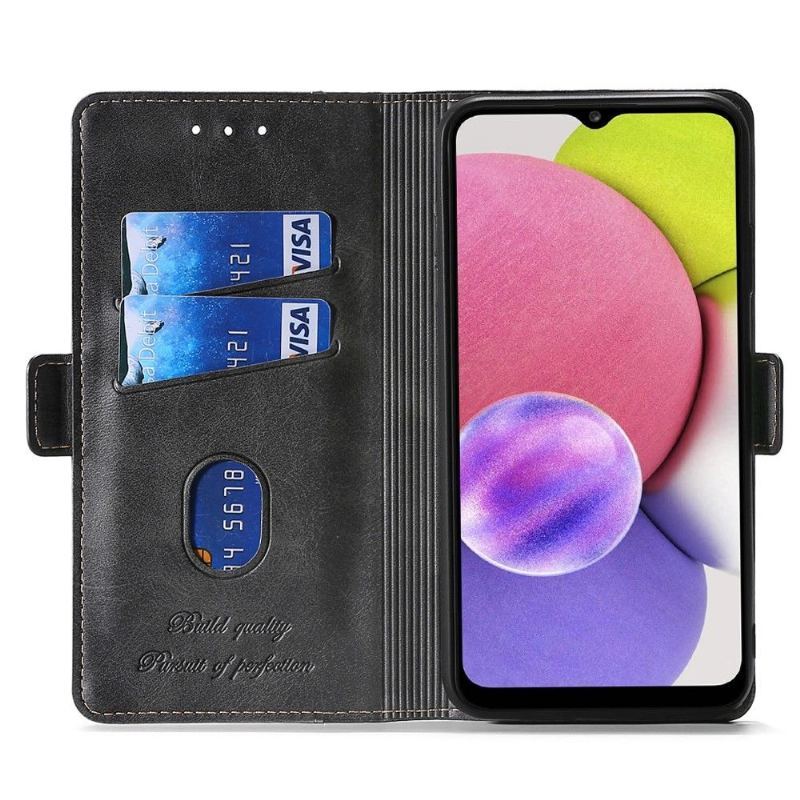 Etui Folio do Samsung Galaxy M52 5G Classic Keyunfei Dwukolorowa Sztuczna Skóra