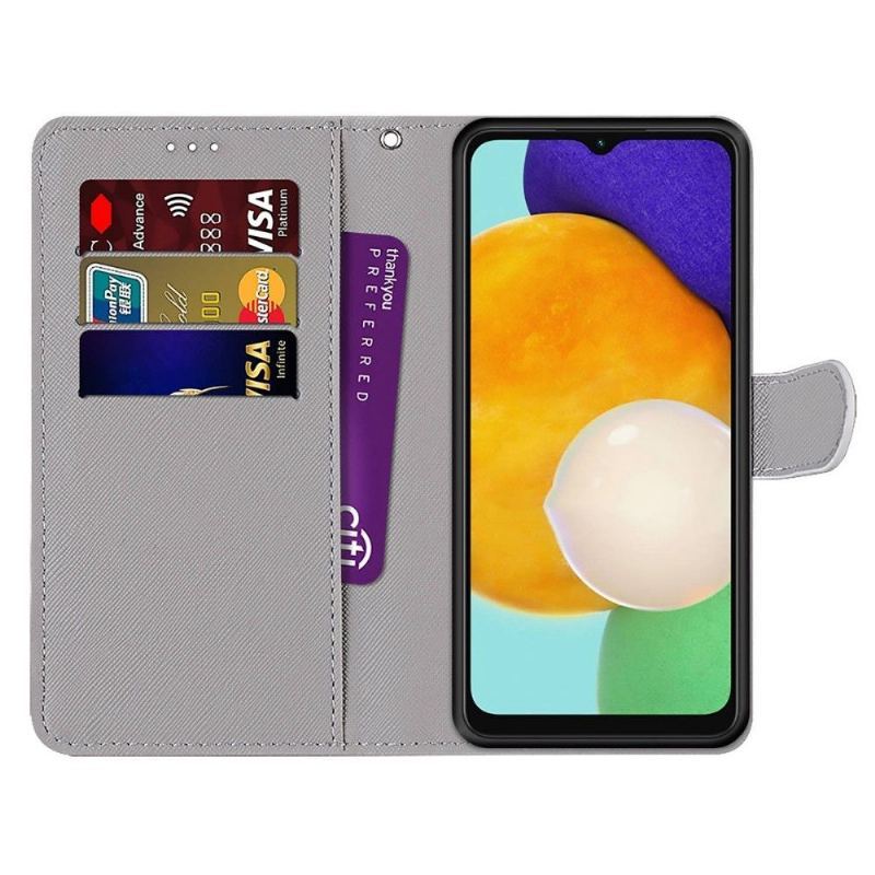 Etui Folio do Samsung Galaxy M52 5G Classic Marmurowy Brokat