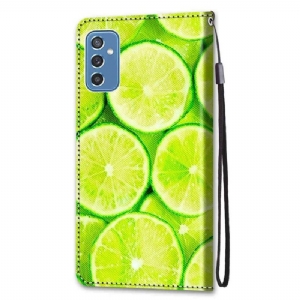 Etui Folio do Samsung Galaxy M52 5G Cytryna