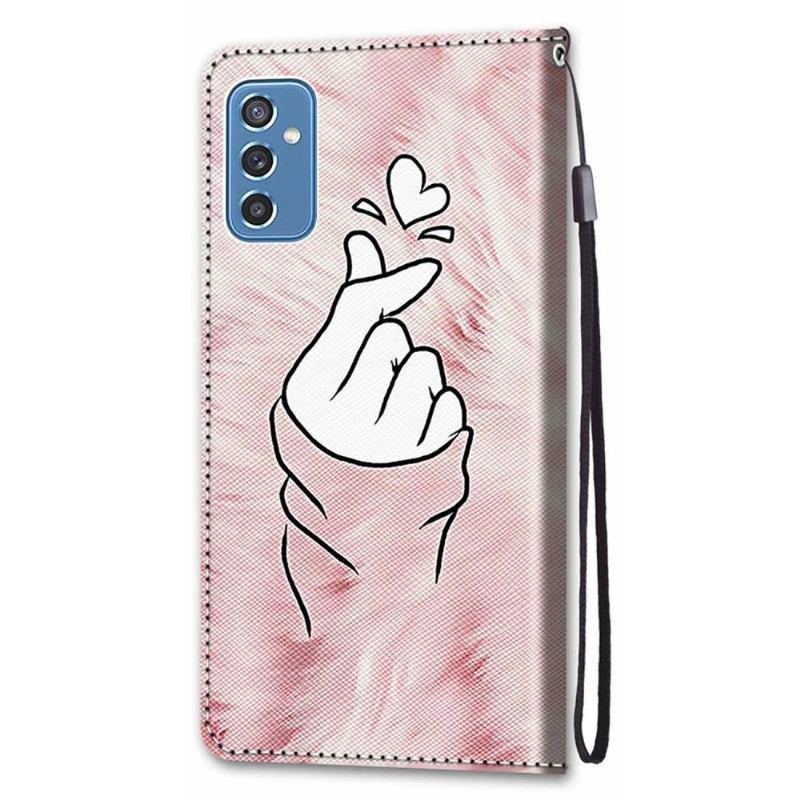 Etui Folio do Samsung Galaxy M52 5G Koreańskie Serce