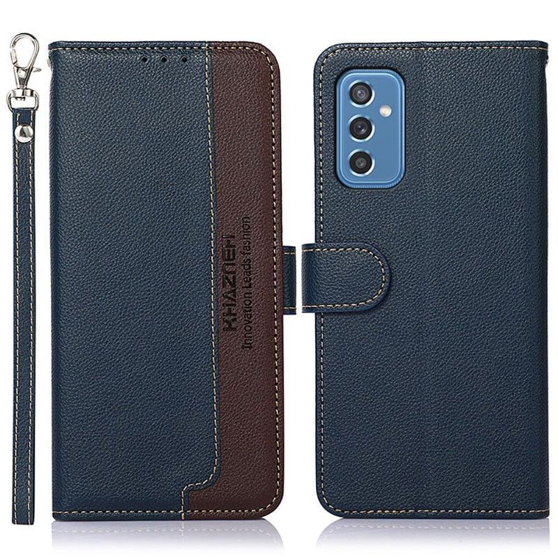 Etui Folio do Samsung Galaxy M52 5G Obrzeża Khazneh Odsłonięte Szwy