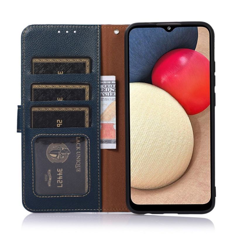 Etui Folio do Samsung Galaxy M52 5G Obrzeża Khazneh Odsłonięte Szwy