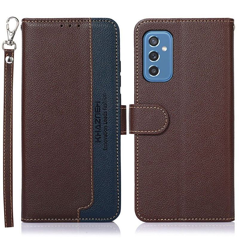 Etui Folio do Samsung Galaxy M52 5G Obrzeża Khazneh Odsłonięte Szwy