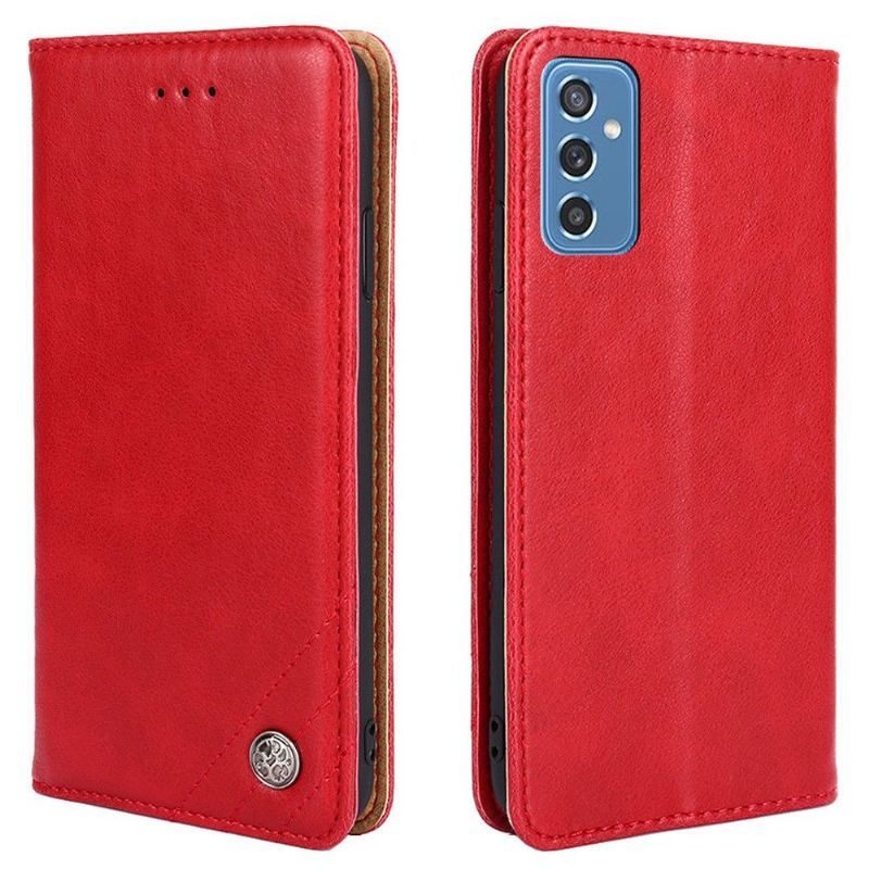 Etui Folio do Samsung Galaxy M52 5G Skórzany Futerał Flip Faux Skórzany Uchwyt Na Karty