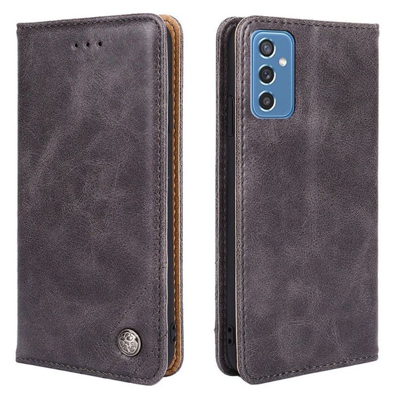 Etui Folio do Samsung Galaxy M52 5G Skórzany Futerał Flip Faux Skórzany Uchwyt Na Karty