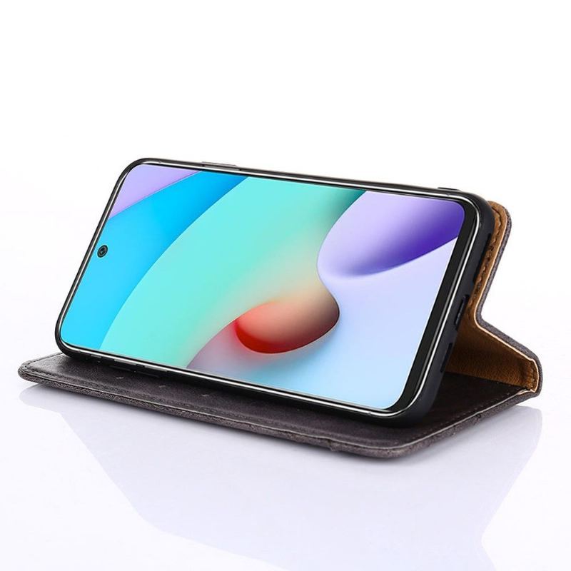 Etui Folio do Samsung Galaxy M52 5G Skórzany Futerał Flip Faux Skórzany Uchwyt Na Karty