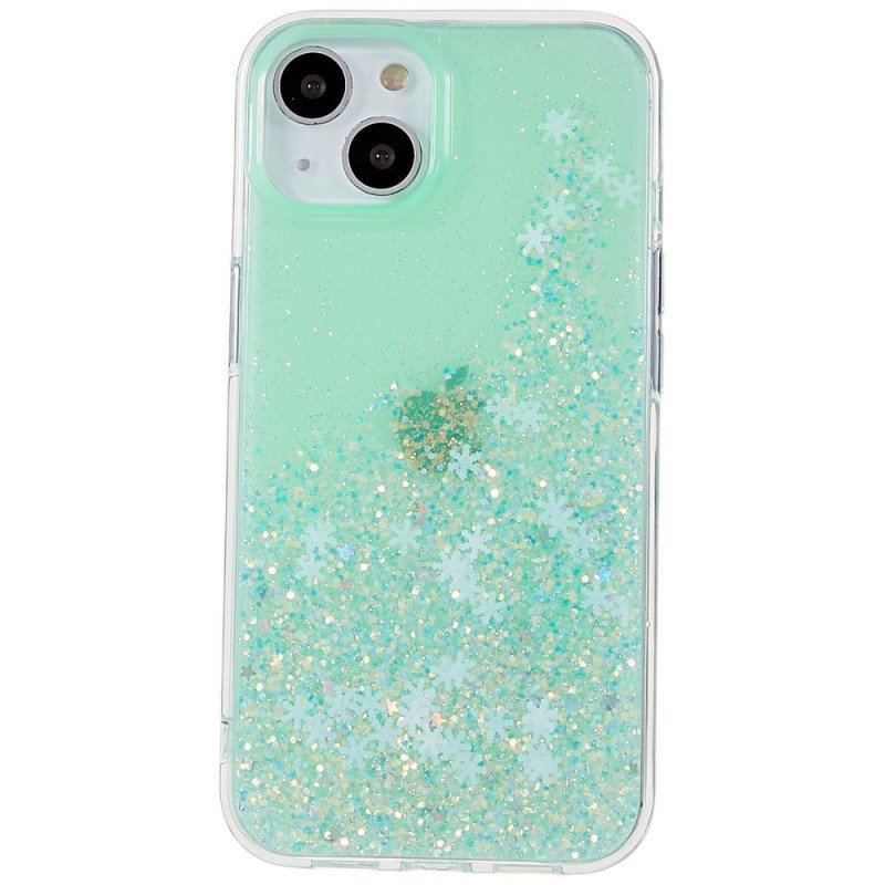 Etui do iPhone 14 Cekiny Płatki