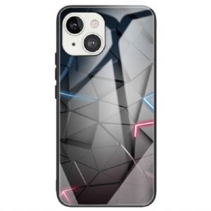 Etui do iPhone 14 Geometryczne Szkło Hartowane