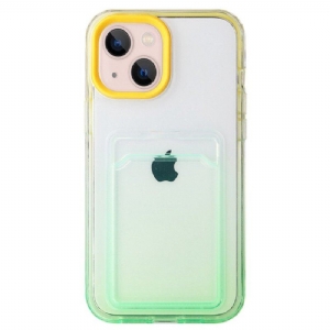 Etui do iPhone 14 Posiadacz Karty Gradientu