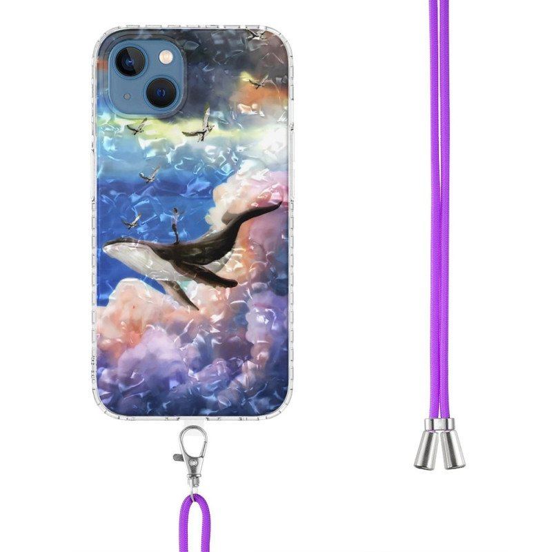 Etui do iPhone 14 Stylizowany Wieloryb