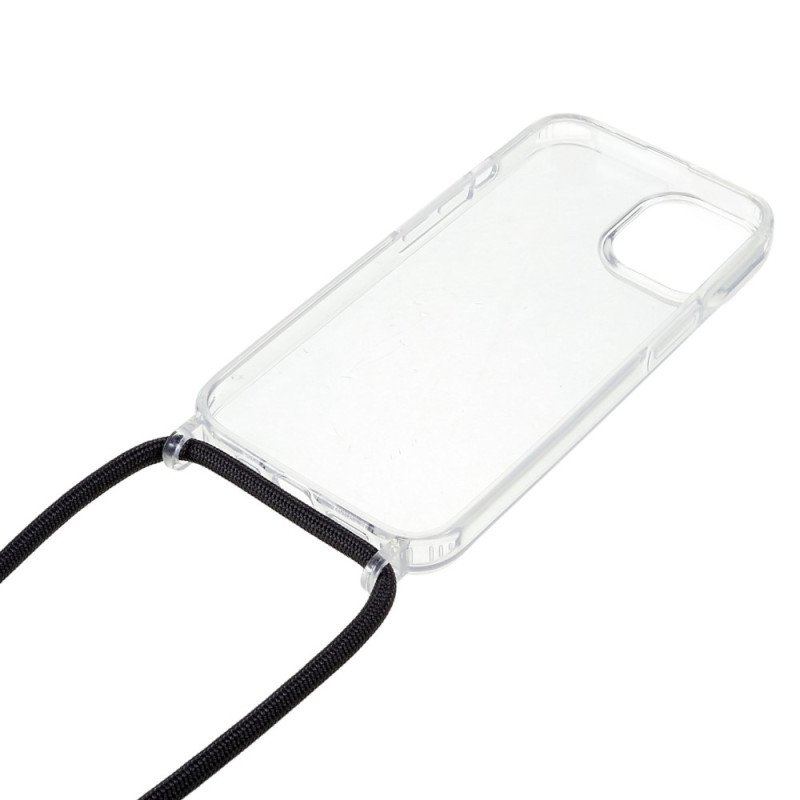 Etui do iPhone 14 ze Sznurkiem Przezroczysty Sznurek