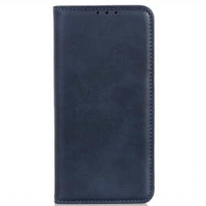 Etui Na Telefon do iPhone 14 Etui Folio Elegancka Dwoina Skórzana