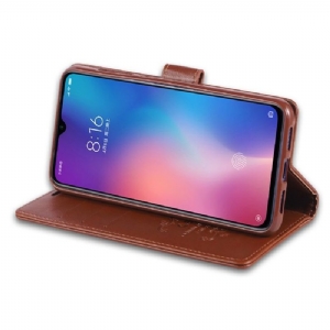 Etui do Xiaomi Mi 9 SE Azns Etui Na Karty Ze Sztucznej Skóry