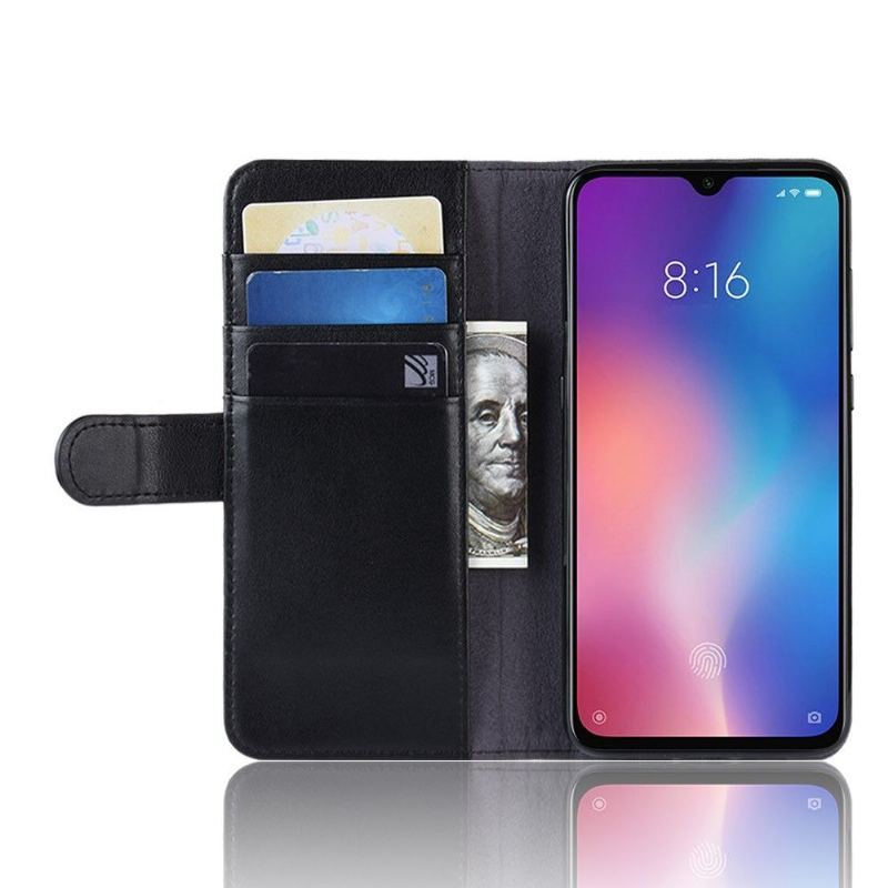 Etui do Xiaomi Mi 9 SE Skórzane Etui Na Karty Premium - Czarne