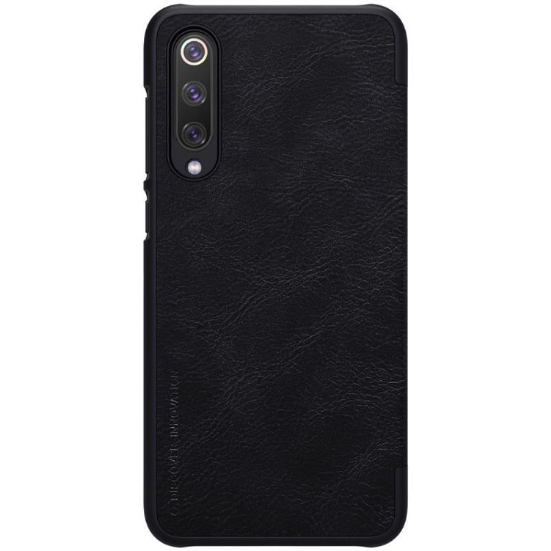 Etui Folio do Xiaomi Mi 9 SE Obrzeża Nillkin Qin Skórzany Pokrowiec - Czarny