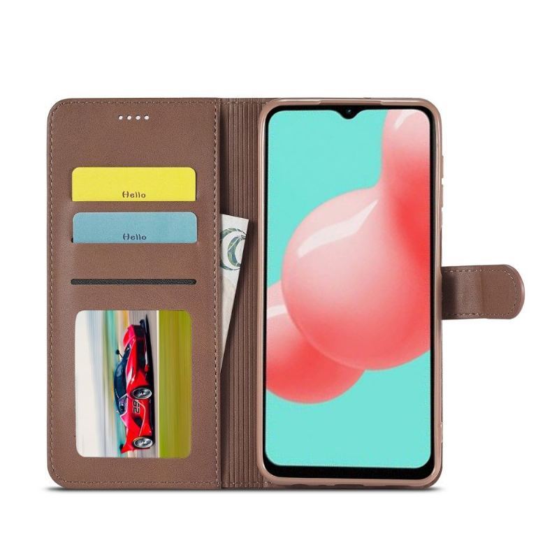 Etui do Samsung Galaxy A32 5G Obrzeża Etui Folio Skórzany Efekt Lc.imeeke