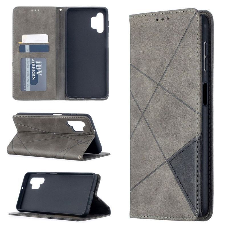 Etui Folio do Samsung Galaxy A32 5G Classic Skórzane Etui Na Karty W Stylu Célinia