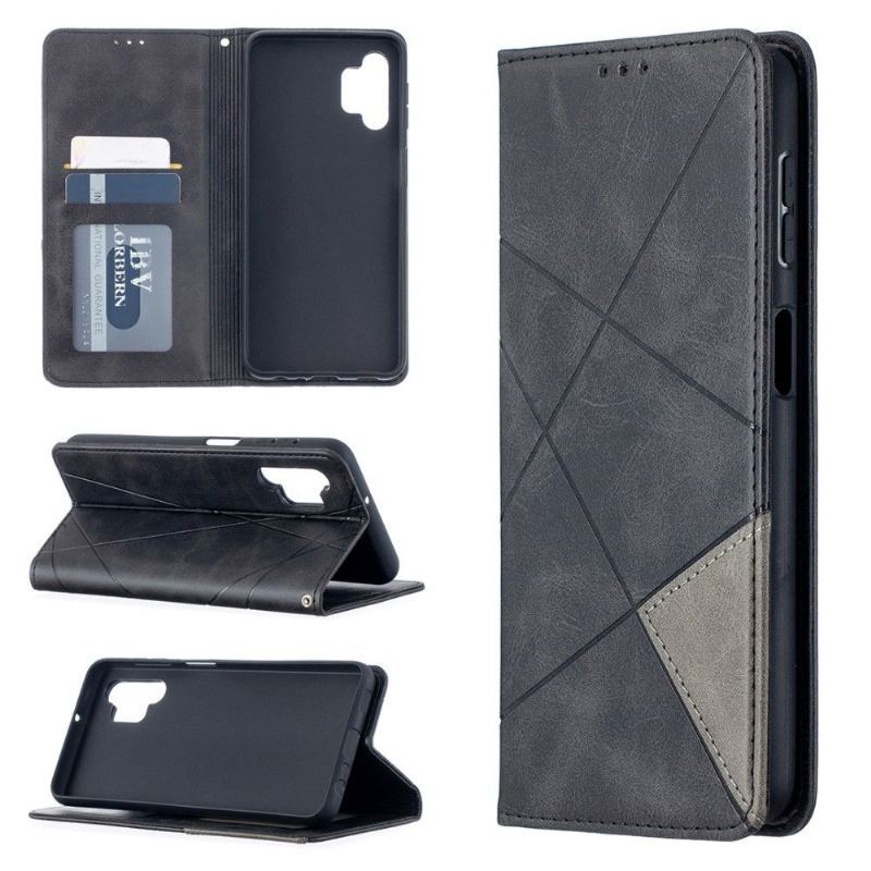 Etui Folio do Samsung Galaxy A32 5G Classic Skórzane Etui Na Karty W Stylu Célinia