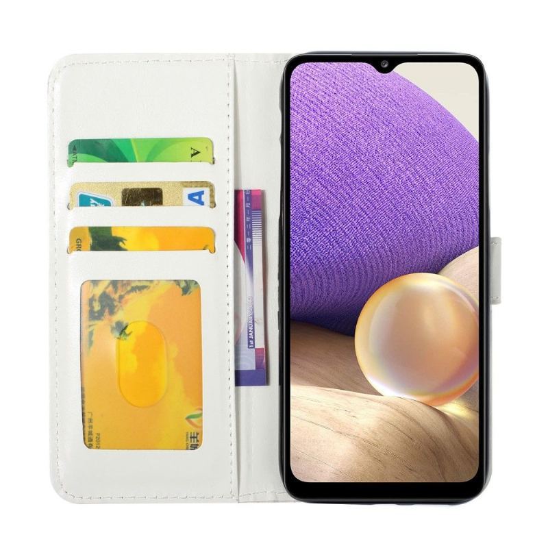 Etui Folio do Samsung Galaxy A32 5G Kolorowe Motyle