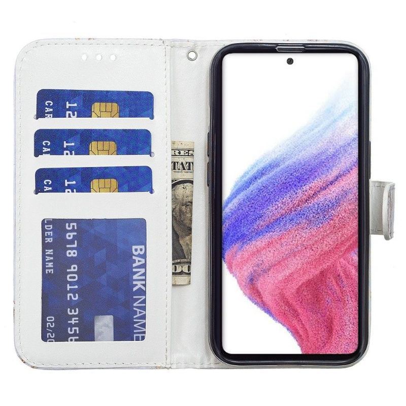 Etui Folio do Samsung Galaxy A32 5G Marmurowa Geometria