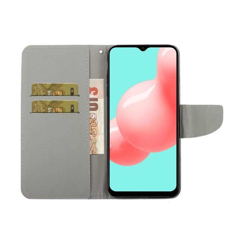 Etui Folio do Samsung Galaxy A32 5G Obrzeża Akwarela Łapacz Snów