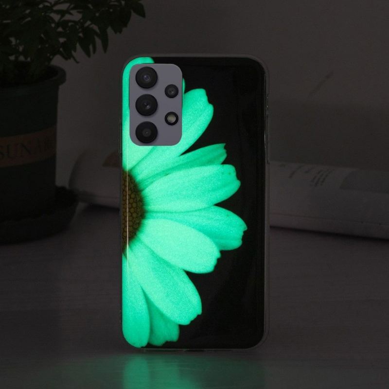 Futerały do Samsung Galaxy A32 5G Obrzeża Fluorescencyjna Stokrotka